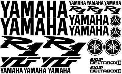 Yamaha YZF R1 23 Decal Set Pocket Bike Pre 2003 Style