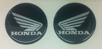 Honda Wing domed tank badges