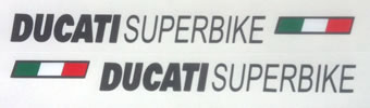 Ducati Superbike Decal pair