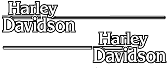 Harley Davidson Decal Pair