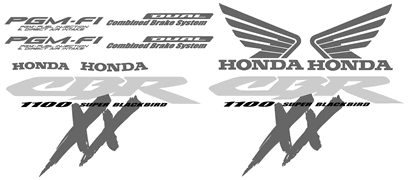 Honda Blackbird CBR 1100 XX  2005 Decal Set