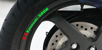 Kawasaki 500R Rim Decal set