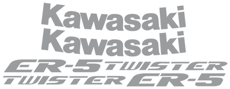 Kawasaki ER5 Decal set 1996 to 2001