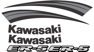 Kawasaki ER5 Decal set 2003 2004 Models