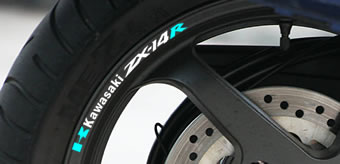 Kawasaki ZX-14R Rim Decal set