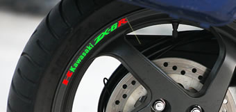 Kawasaki ZX6R Rim Decal set