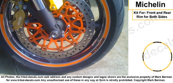 Wheel Rim Decal Kit  Michelin