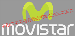 Movistar Logo Decal 3 colour