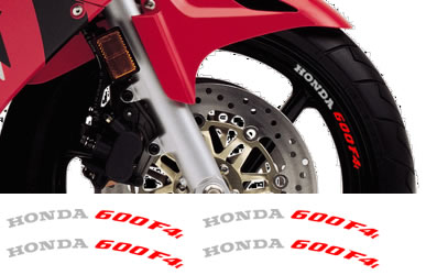 Rim Decal set Honda 600F4i 2 Colour