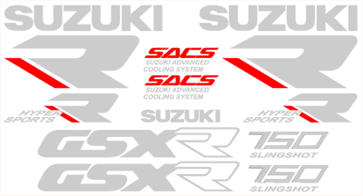 Suzuki GSXR 750 Slingshot Decal Set Style A