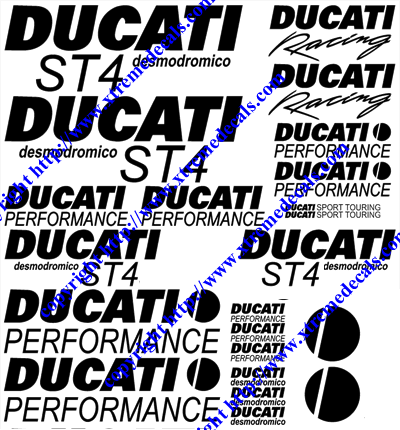 ST4 Ducati 22 Decal Set