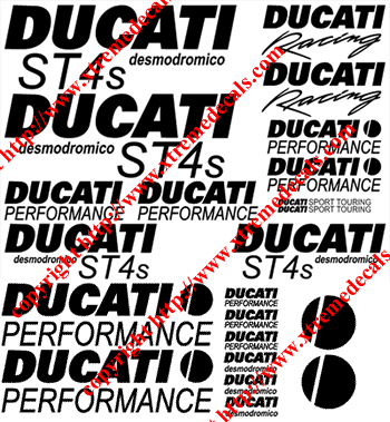 ST4s Ducati 22 Decal Set
