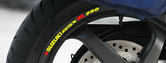 Suzuki GSXR 600 Rim Decal set