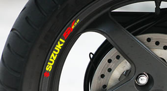Suzuki SV650 Rim Decal set