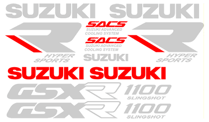 Suzuki GSXR 1100 Slingshot Decal Set Style C