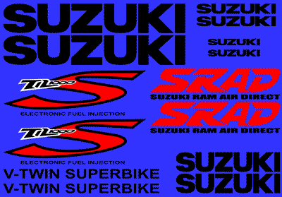 Suzuki TL1000S 3 Colour Decal Set