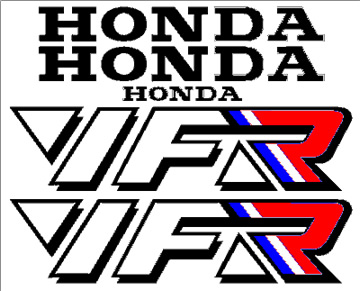 Honda VFR 750 Decal Set 1990  White Bike