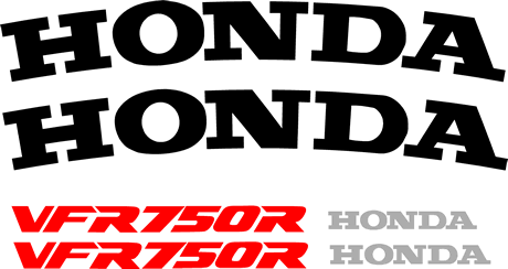 Honda VFR 750 RC Decal set 1988
