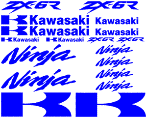 Kawasaki ZX-6R Ninja 18 Decal Set 